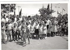 BOU SFER 06 JUILLET 1958 POSE DE LA PREMIERE PIERRE DU MONUMENT AUX MORTS 029